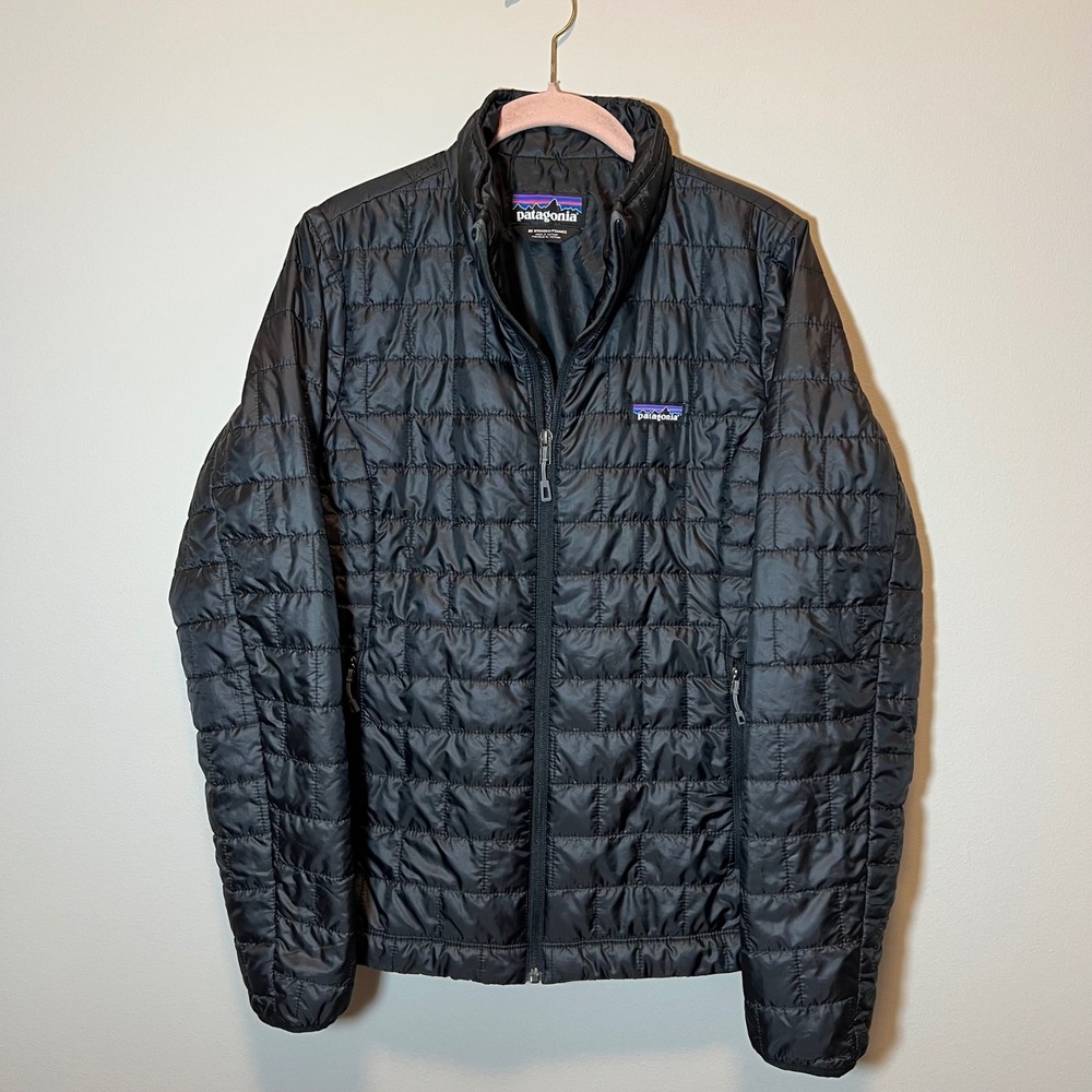 Patagonia Nano Puff Jacket Women's Medium Black Puffer Insulated Witner